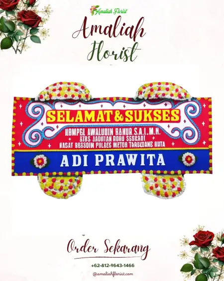 Papan Bunga Ucapan Selamat Kejuron